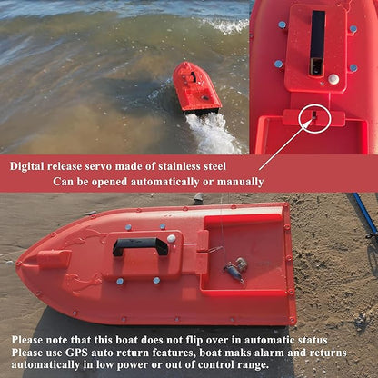 Jabo Dolphin High Speed RC Saltwater Fishing Surfer Bait Boat for Beach Fishing with Waterproof Hull GPS Auto Return (Dolphin)