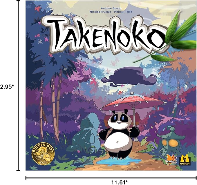 Takenoko Board Game - Bamboo Garden Strategy Game with Panda Miniatures Fun Family Game for Kids &amp Adults Ages 8+ 2-4 Players 45 Minute Playtime Made by Surfin' Meeple
