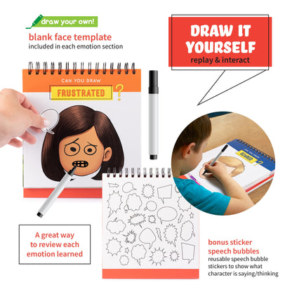 Picture Books and Emotion Cards, Picture SEL Story Cards, Homeschooling, Autism Activities, Educational Busy Book for Emotional Regulation (WH Question & Emotions Book Combo)