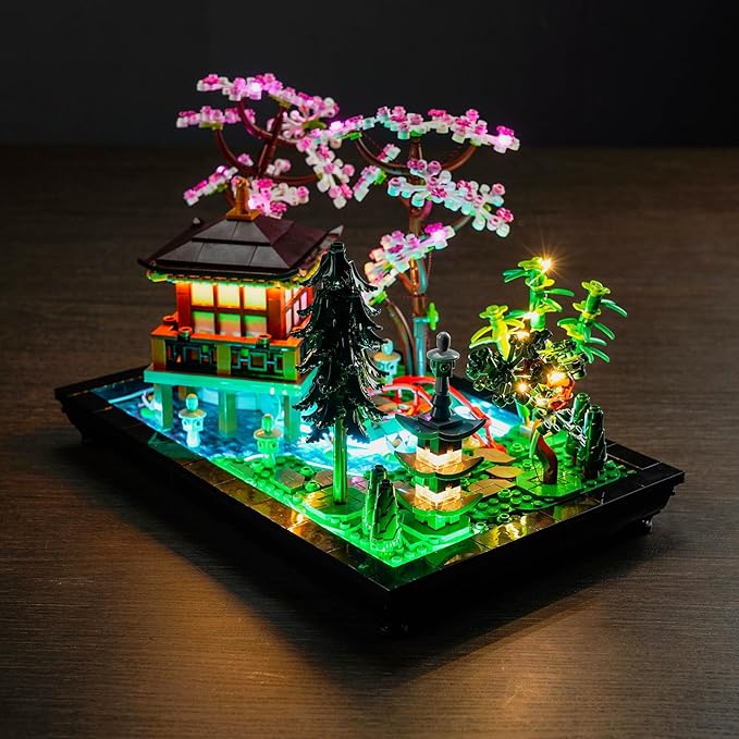 BrickBling LED Light Compatible with Lego Tranquil Garden 10315 Building Set (Model Not Included) Remote Control Version Lighting Compatible with Lego Zen Garden