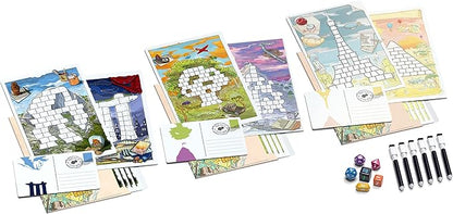Roll to The Top - Journeys Base Game - Roll-and-Write Baord Game - 1 to 6 Players - 20 Minutes Play Time (Roll to The Top: Journeys (Base Game))
