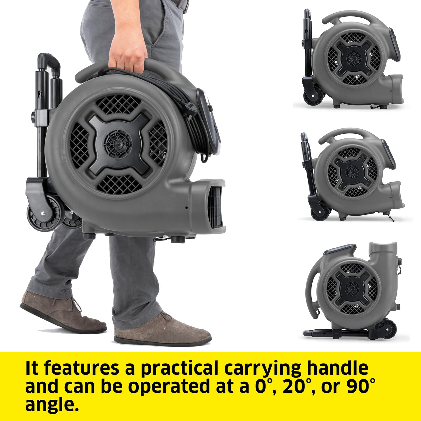 Kärcher Commercial Air Blower and Carpet Dryer 3000 CFM - AB 84 - Intergrated Power Cord Storage - 3 Speed Modes