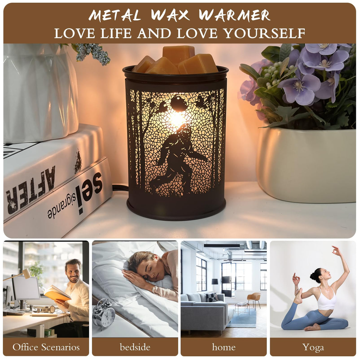 scentsy Wax Warmer for Scented Wax melt Warmer Wax Melter for Candle Making lamp Candle Warmer Plate Oil Burner for Home Decor and Gifts for Holiday （Bigfoot/Mythological Animal）…