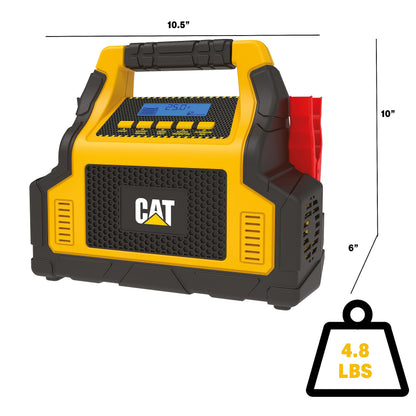 Caterpillar CBC100E Professional 25 Amp Battery Charger, 3 Amp Battery Maintainer with 100 Amp Engine Start