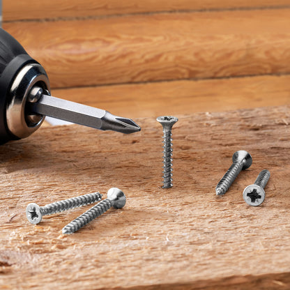 Mr. Pen- Wood Screws Assortment Kit, 152 pcs, Silver, Phillips Tips, Assorted Wood Screws, 6 Sizes (2”, 1-1/2”, 1-1/4”, 1”, 3/4”, 1/2”)