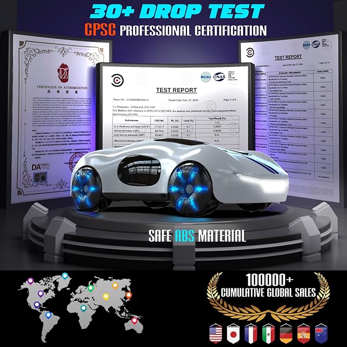 Gesture Sensing Remote Control Car Drift RC Stunt Car with Light Spray &amp Sound 2.4GHz Hobby RC Cars Toy for Kids 360° Rotate Birthday Gifts for Boys Girls 4-12
