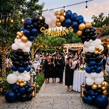 RUBFAC Gold Balloons, 120pcs 5 Inch Chrome Metallic Latex Balloon for 2026 Gradution Decor Birthday Anniversary Festival Wedding Engagement Decoration