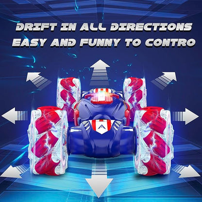 Remote Control Car Gesture Sensing RC Stunt Car 4 WD Transform Off Road for Rotating 2.4Ghz Hand Controlled Remote Control Twister Cars RC Cars for Kids Boys Girls Toy Gift Age 8 9 10 11 12 yr