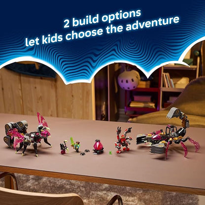 LEGO DREAMZzz Nightmare Scorpion Digger Building Toy for Boys &amp Girls - Pretend Play Set for Kids Ages 7+ - with 2 Build Options 3 Minifigures &amp Treasure Creature - Gift Idea for Birthdays -