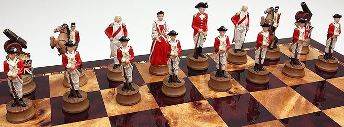 HPL American Revolution/Revolutionary/Independance War Chess Men Set- NO Board