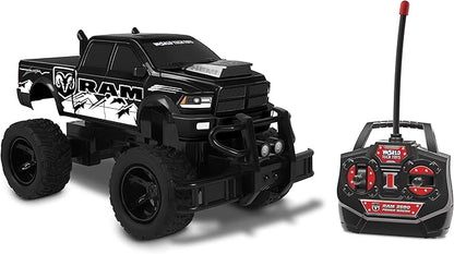 World Tech Toys Dodge Ram 2500 1:14 Scale RC Monster Truck – Officially Licensed - Electric Powered All Terrain RC Truck - Full-Function Radio Control - Kids 6+ (Yellow)