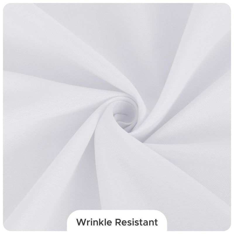 Fitable 8 Pack Round Tablecloths: Stain Resistant Wrinkle Free Circle Table Clothes, Washable Reusable Polyester Table Covers for Wedding Party Birthday Banquet Reception(White, 70 Inch)