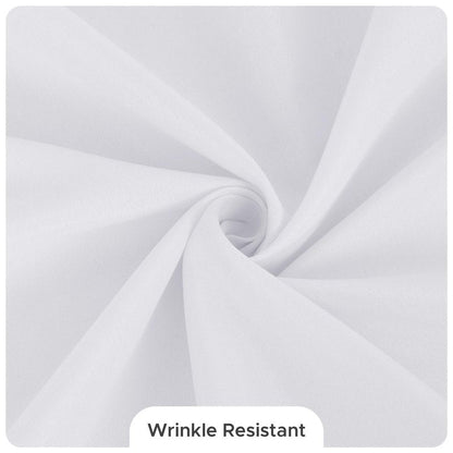 Fitable 8 Pack Table Cloth Rectangle Table: Stain and Wrinkle Resistant Tablecloth Rectangular, Washable Polyester Tablecloths for Wedding Party Dining Banquet Event Catering(White, 70x108 Inch)