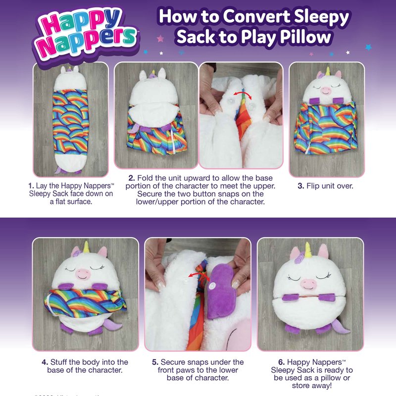 Happy Nappers Pillow & Sleepy Sack- Comfy, Cozy, Compact, Super Soft, Warm, All Season, Sleeping Bag with Pillow- Lion (Medium)