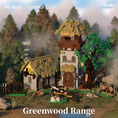Medieval Building Set Knight Training Ground Buildings Blocks for Adults Teens DIY Toy Model Kits for Adult Boys Girls 12+ Home Office Art Decor Holiday Christmas Birthday Gift 1109PCS