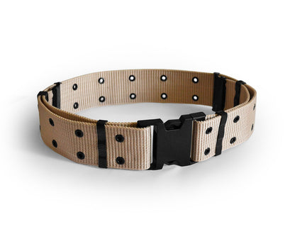 UltraKey Tactical Belt, Adjustable Security Military Heavy Duty Rescue Belt for Outdoor Sports and Hunting Khaki