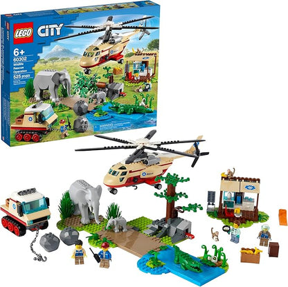 LEGO City Wildlife Rescue Operation 60302 Building Kit Creative Toy Best Gifts for Kids New 2021 (525 Pieces)