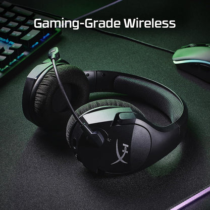 HyperX Cloud Stinger Core – Wireless Lightweight Gaming Headset, DTS Headphone:X spatial audio, Noise Cancelling Microphone, Over Ear Headset For PC, Black (Renewed)
