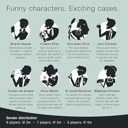 Culinario Mortale Murder at The Grand Hotel - A Modern Murder Mystery Dinner Party Game for 6-8 Players