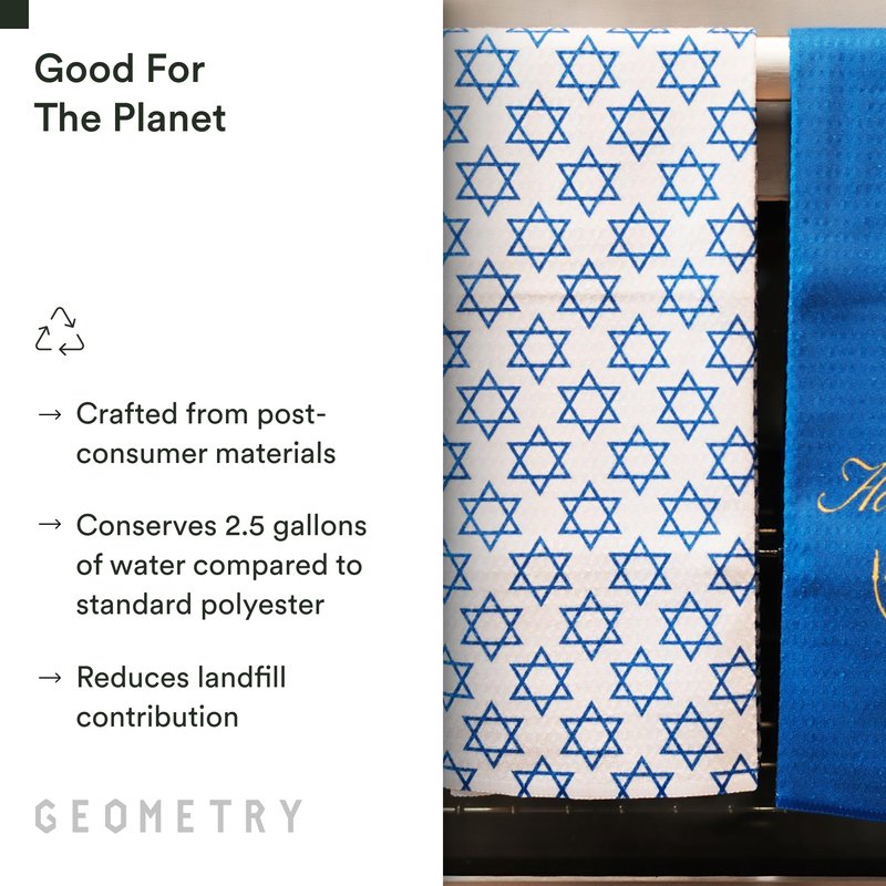 GEOMETRY Christmas Kitchen Towels - Quick Dry Microfiber Cloth Dish Towels for Kitchen Drying - Premium Quick Dry Towel - Sparkling Night