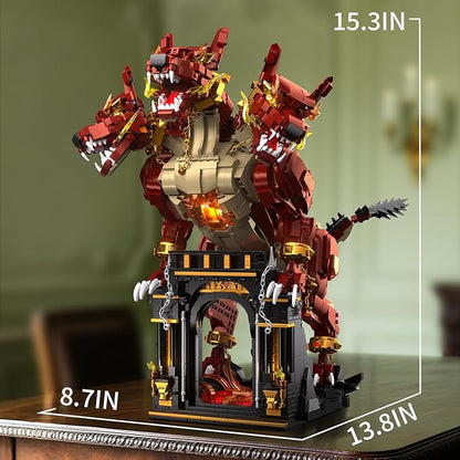 Dog Building Set for AdultsAnimal Toy for Home Office DecorBuilding Blocks with Display Stand and LED LightIdeal Gift for Adult Men Teens 14+ (2317pcs)