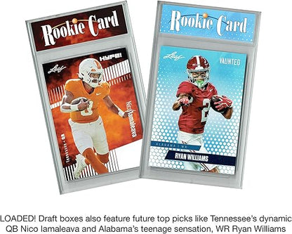 LOADED! 2025 Football Draft Collector's Box: 4 Certified Mint+ Rookie Cards - Cam Ward Ashton Jeanty Travis Hunter Tetaroia McMillan Jayden Daniels &amp More