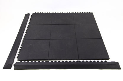 IncStores 5/8 Inch Thick Evolution Rubber Interlocking Floor Tiles | Flexible Rubber Floor Tiles for a Stronger and Safer Basement, Home Gym, Shed, or Trailer | 1 Tile