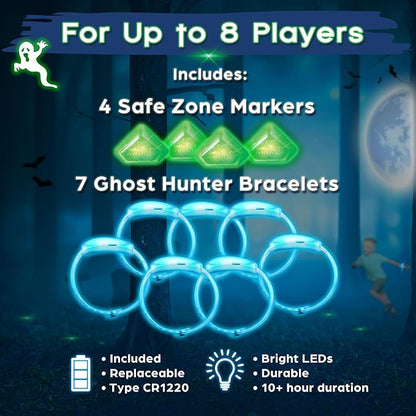 Ghosts in The Graveyard Redux: One of The Best Spooky Outdoor Games for Kids | Ages 5+ 4-8 Players | for Outdoor Parties &amp Camping | Glow in The Dark Toys | Tween Boy Gift Ideas | Ghostly Fun!
