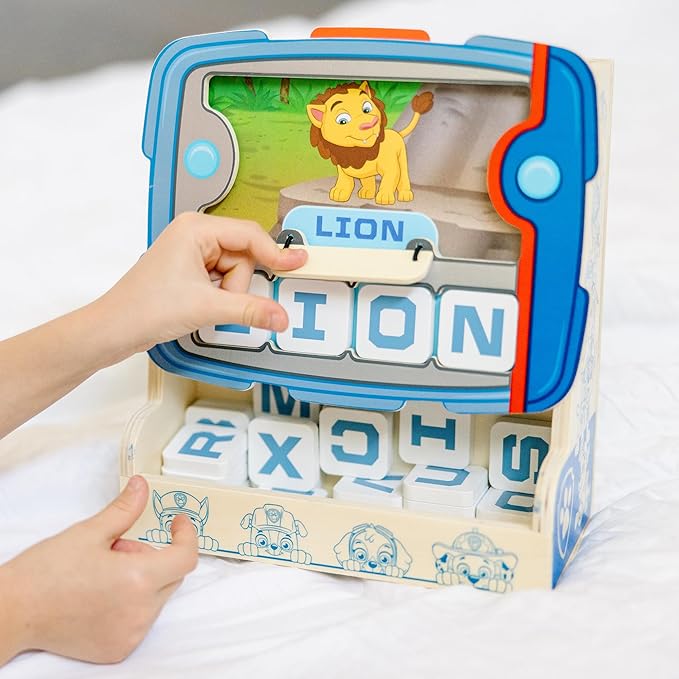 Melissa &amp Doug PAW Patrol Wooden See &amp Spell Pup Pad Game - FSC Certified