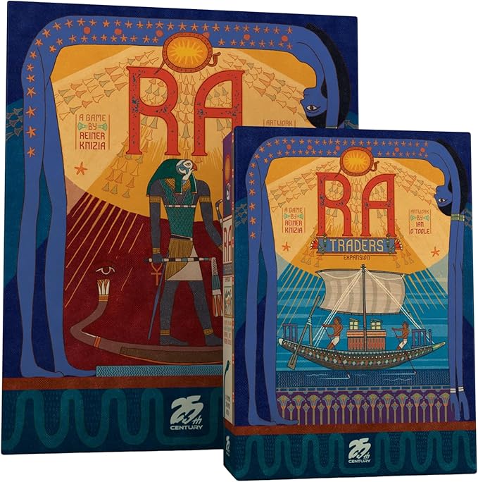 RA by 25th Century Games – Ancient Egyptian Theme Auction and Set-Collection Board Game for 2-5 Players and Ages 12+