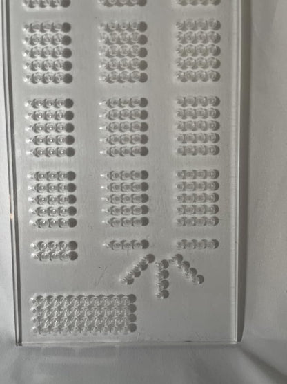 Cribbage Board Template - 4 Lane
