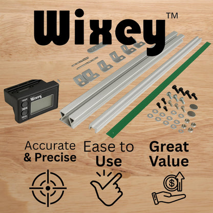 Wixey Saw Fence Digital Readout – Easy-to-Read Accurate Table Saw Fence Upgrade - Durable Digital Dial Indicator - Perfect Precision Measuring Tools for Woodworking Projects