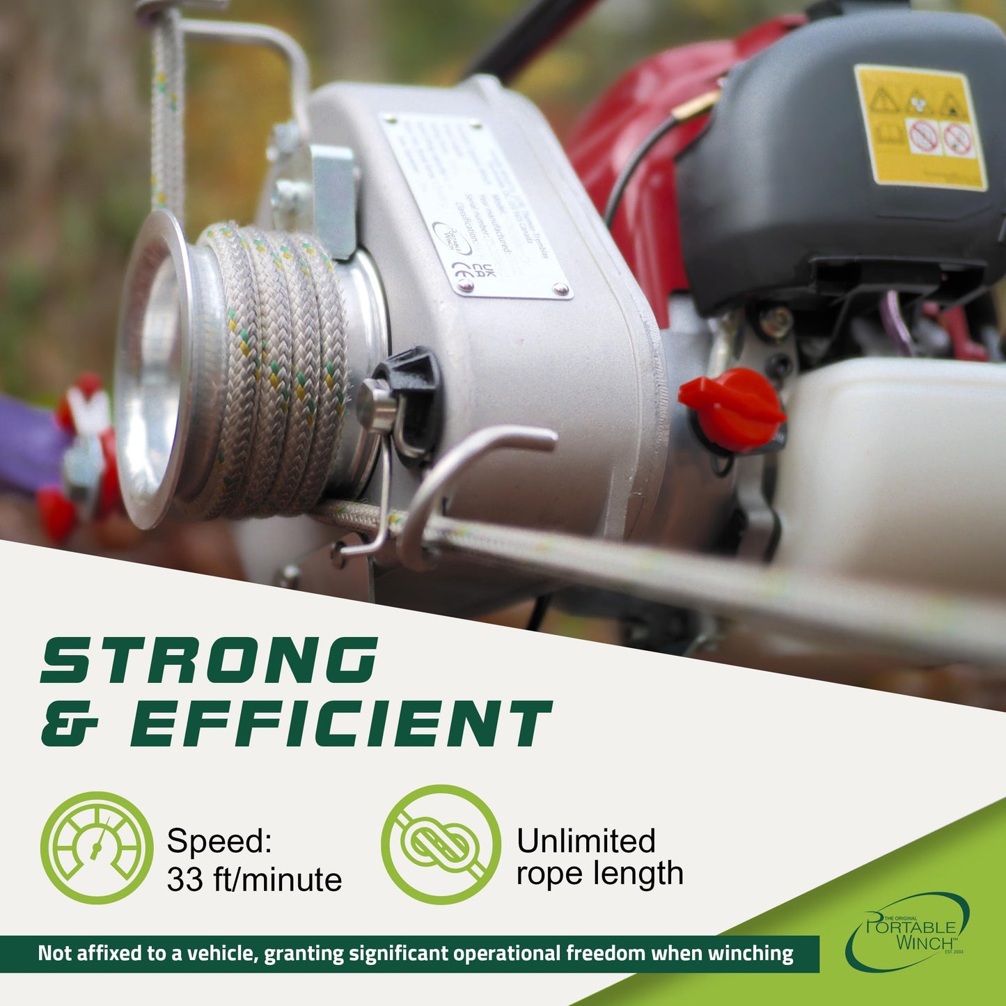 Portable Gas Winch - PCW3000 by Portable Winch Co.
