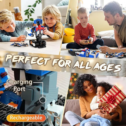 STEM Robot Building Toys for Kids Momspeace Robotics Science Toy for Boys Age 8-12 App &amp Remote Control Robot Rechargeable Learning Toy for Boys &amp Girls Perfect Birthday 635pcs