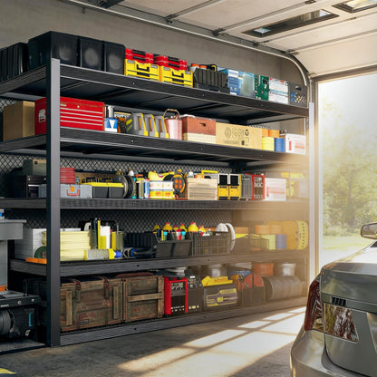 ZEUKMXOO 84" H Garage Shelving,Storage Shelves 3050LBS Heavy Duty Storage Shelves,Adjustable Metal Shelving,for Garage,Warehouse,Basement,Pantry 84" H x 55" W x 24" D