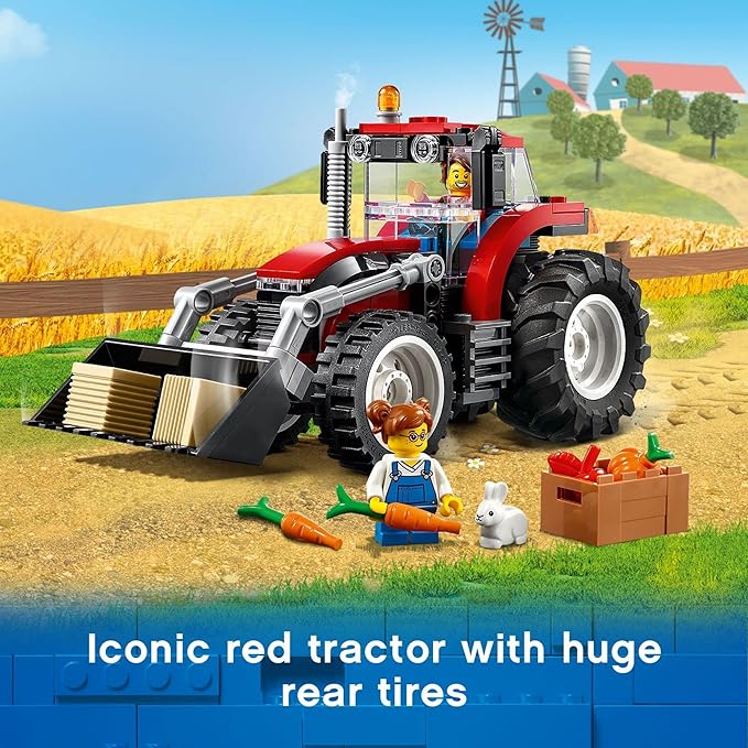 LEGO City Great Vehicles Tractor 60287 Building Toy Set for Kids Boys and Girls Ages 5+ (148 Pieces)