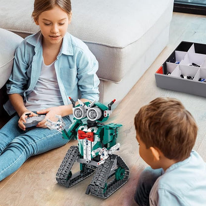 APP/Remote Control STEM Building Kits for Kids Ages 8-12 - 3 in 1 RC Robot Car Toys 440 Pcs Educational Science Projects Gift Ideas for Boys Girls
