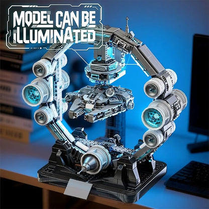 Magnetic Levitation Orbital Station Spaceship Building SetSci Fi Space Building Blocks for Enthusiasts Adult Spaceship Model Creative Gifts