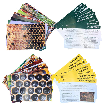 Educational Beekeeping Cards – 12x18 Oversized Beekeeping Flashcards for Teaching Bees and Beekeeping - Classroom and Workshop Learning Tool (Basic Set - Heavy Card Stock)