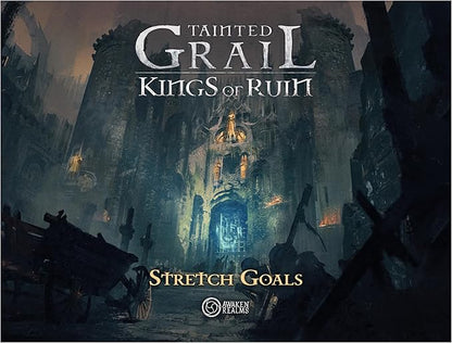 Awaken Realms Tainted Grail: Kings of Ruin Board Game Stretch Goals Expansion - Unlock Additional Adventures and Enhancements! Ages 14+ 1-4 Players 2-3 Hour Playtime Made by Awaken Realms