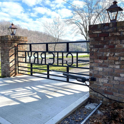 Ghost Controls Manor Series Single Automatic Gate Opener Smart Bundle with MultiConnect