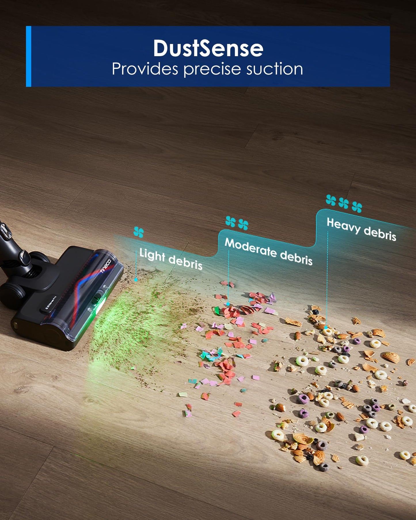 Tineco Pure ONE S70 Cordless Vacuum Cleaner, 200AW Powerful Suction, Up to 95min Runtime, Zero Tangle Brush,180° Foldable Tube, Stick Vacuum Cleaner for Pet Hair, Carpet & Hard Floor (Gray)