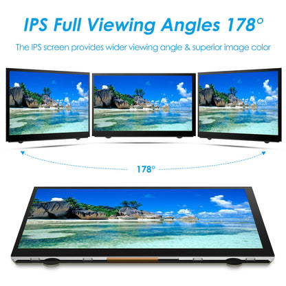 HMTECH 7 Inch Raspberry Pi Screen 800x480 HDMI Portable Monitor IPS LCD Screen Display for Raspberry Pi 5/4/3/2/Zero/B/B+ Win11/10/8/7 (Non-Touch)