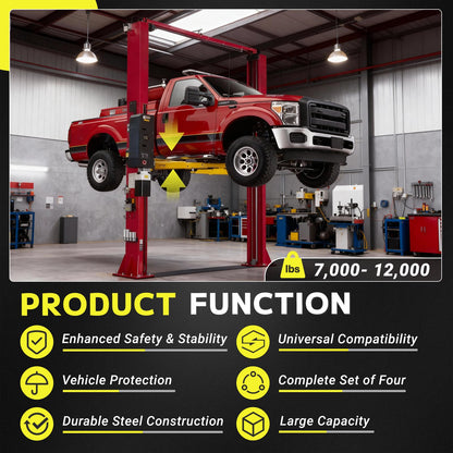 Aumtoni 5215754 Car Lift Frame Cradle Pads Fits for BendPak Lifts Pre-2016 XPR-Series, GP-7, MaxJax M6K & Dannmar 2-Post Lifts，4 Set 35mm Auto Lift Adapter, Car Lift Adapter