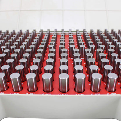 TEXALAN(R) Plus Pin Gage Set with Storage Case Steel for Measuring Holes 250pcs 0.251"-0.500" M2