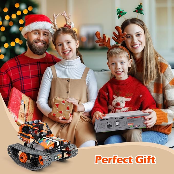Building Toys STEM Robot Kit for Kids Ages 8-12 Remote Control Erector Sets Engineering Robotics Kits Educational Birthday Gift for Boys &amp Girls 5-7 9 10 11 13 14+ Year Old