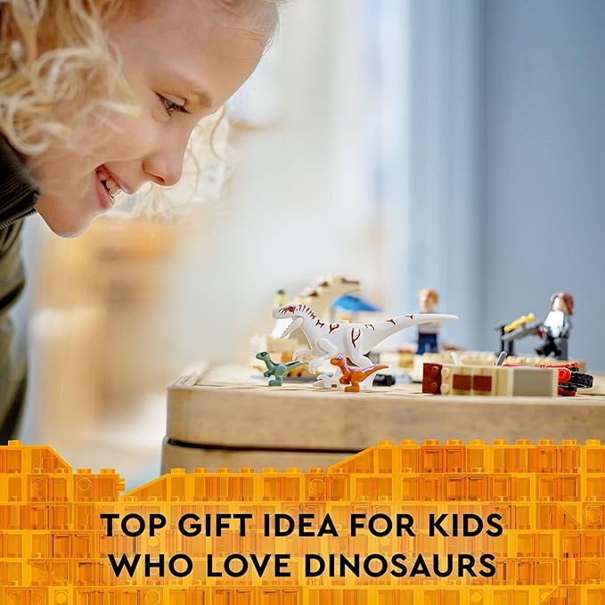 LEGO Jurassic World Atrociraptor Dinosaur: Bike Chase Set 76945 Dinosaur Toys for Boys Girls Kids Age 6 Plus with 3 Dino Figures and Toy Motorcycle