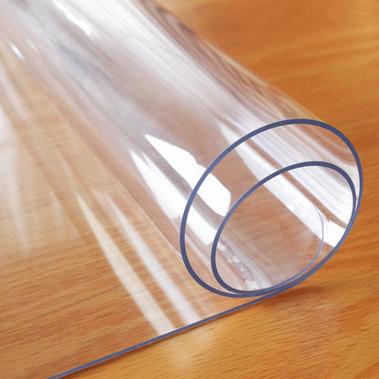 OstepDecor Clear Table Cover Protector 30 x 72 Inch, 1.5mm Thick Plastic Table Cover, Dining Table Protector Pad, Waterproof & Easy Cleaning PVC Desk Mat for Dresser, Coffee & Kitchen Wooden Tabletop