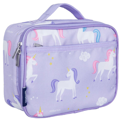 Wildkin 15 Inch Kids Backpack with Lunch Box Bag Bundle - Durable, Lightweight School & Travel Set - Unicorn