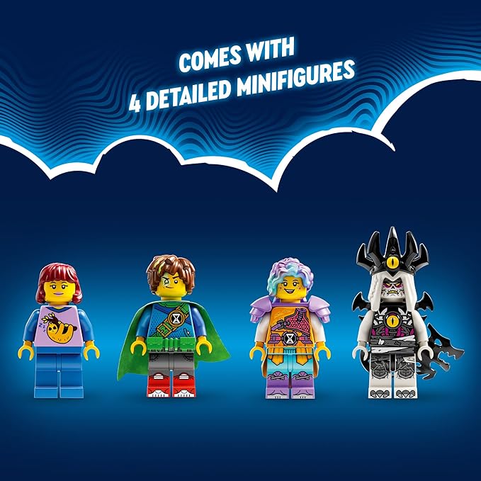 LEGO DREAMZzz Nightmare Shark Ship 71469 Construct The Building Toy Set as a Flying Pirate Ship or a Monster Truck Includes 4 Minifigures Shark Toy Gift for Tweens and Kids Ages 10 and Up